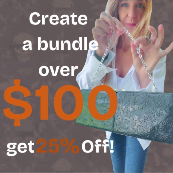 Alfani Tooled Leather Clutch - Picture 5 of 12